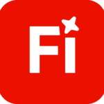 الشعار الرسمي لبرنامج Adobe Firefly بلوني الأحمر والأبيض