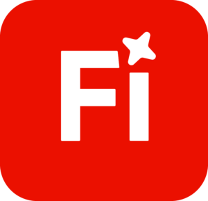 الشعار الرسمي لبرنامج Adobe Firefly بلوني الأحمر والأبيض
